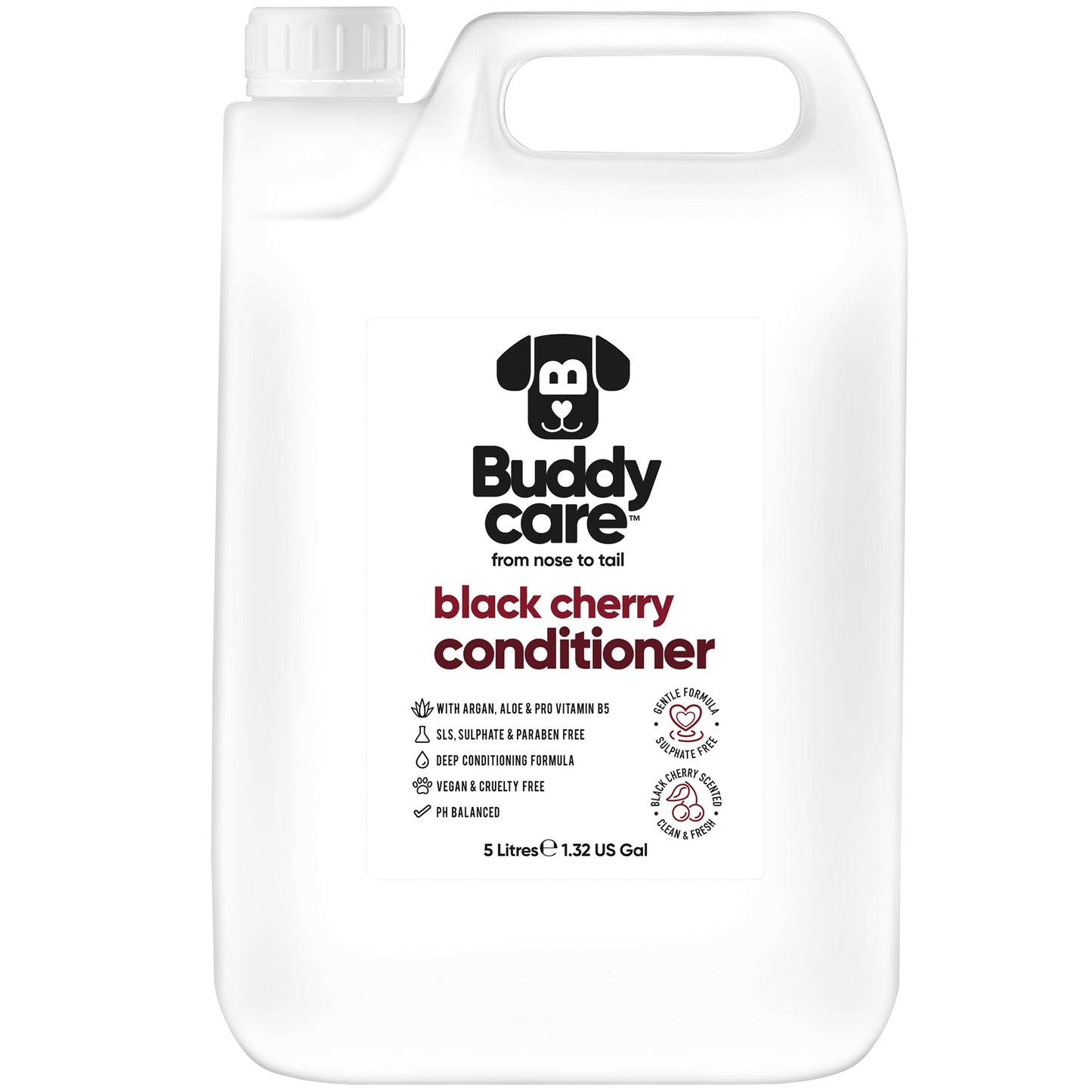 Black Cherry Dog Conditioner 5L professional dog grooming size