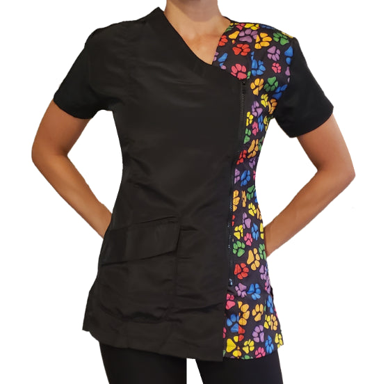 Groomtech Parella Grooming Jacket - Paw Print - The Groomers Shop