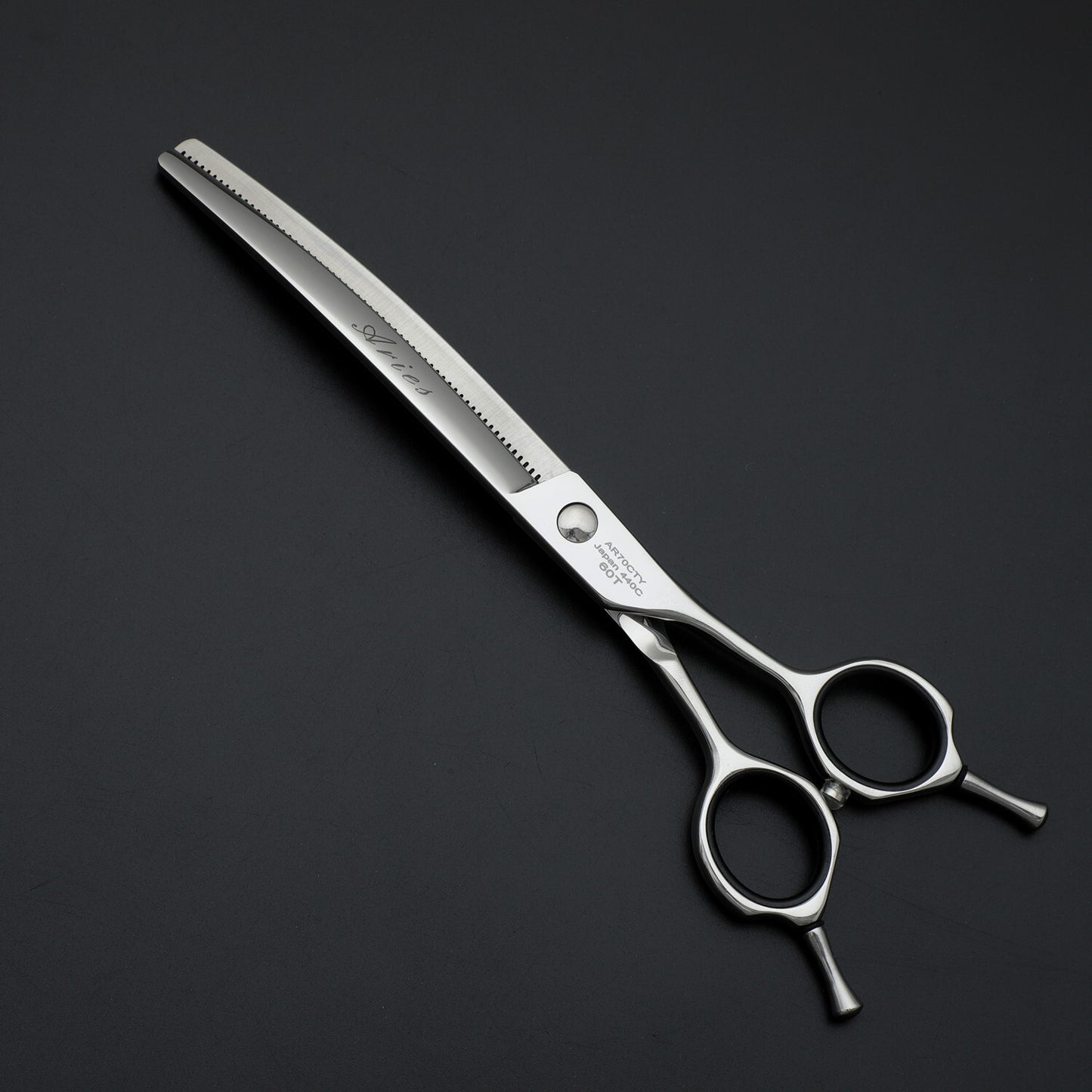Groomtech Aries Shear Curved 60 Tooth Thinner 7"