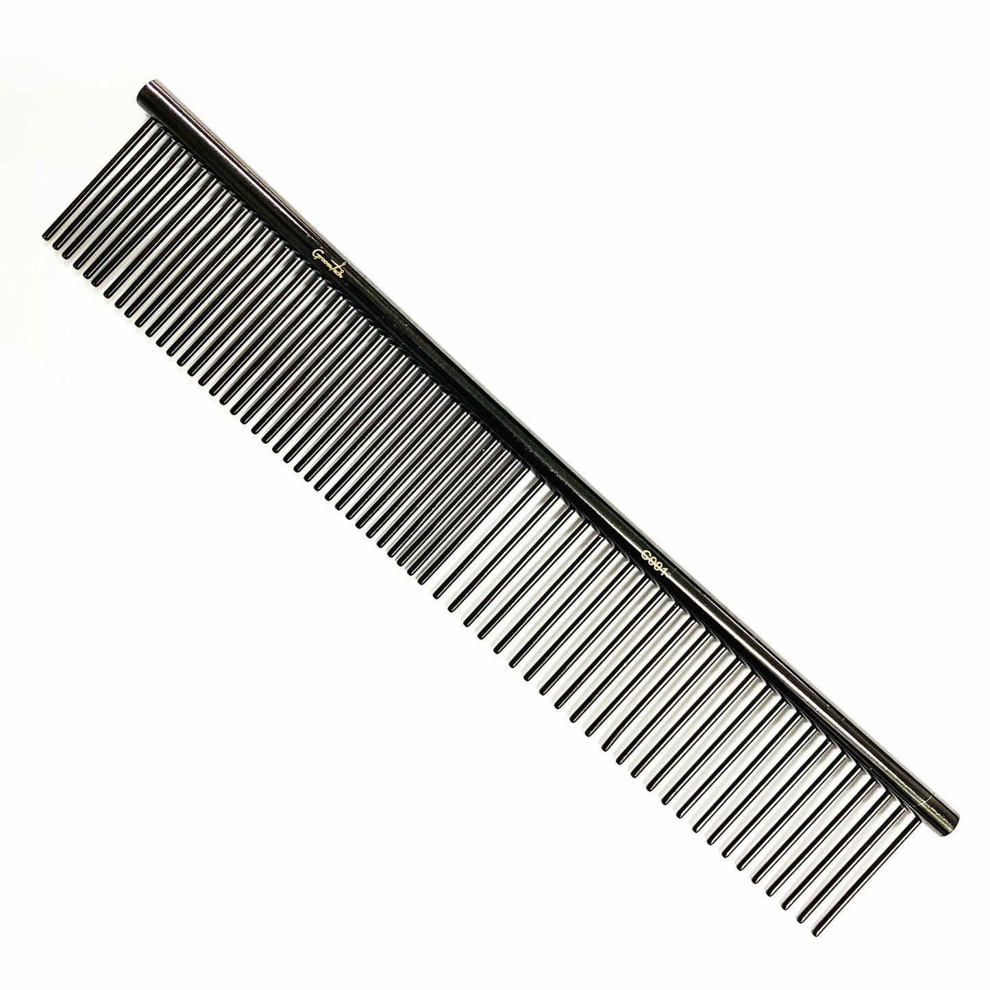 Groomtech Spring Black Teflon Grooming Comb 19cm - The Groomers Shop
