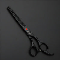 Groomtech - Spring Black Pet Grooming Scissors Kit - Set of 4 with Comb - The Groomers Shop