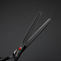 Groomtech - Spring Black Pet Grooming Scissors Kit - Set of 4 with Comb - The Groomers Shop