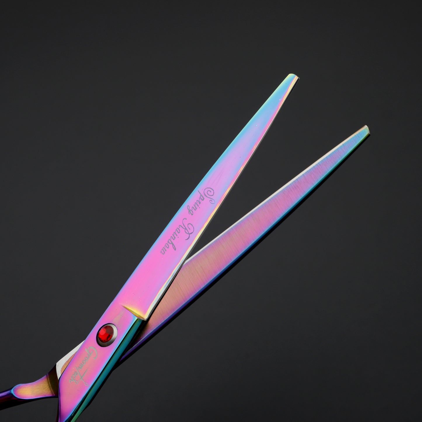 Groomtech - Spring Rainbow - Scissors Kit - Set of 4 with Comb - The Groomers Shop