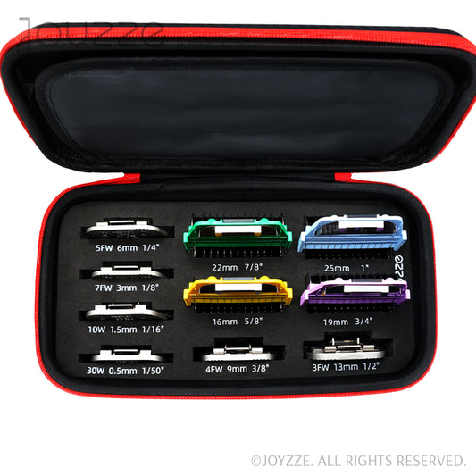 Joyzze™ Bundle | 6 Wide Blade + 4 Wide Comb with Storage Case - The Groomers Shop