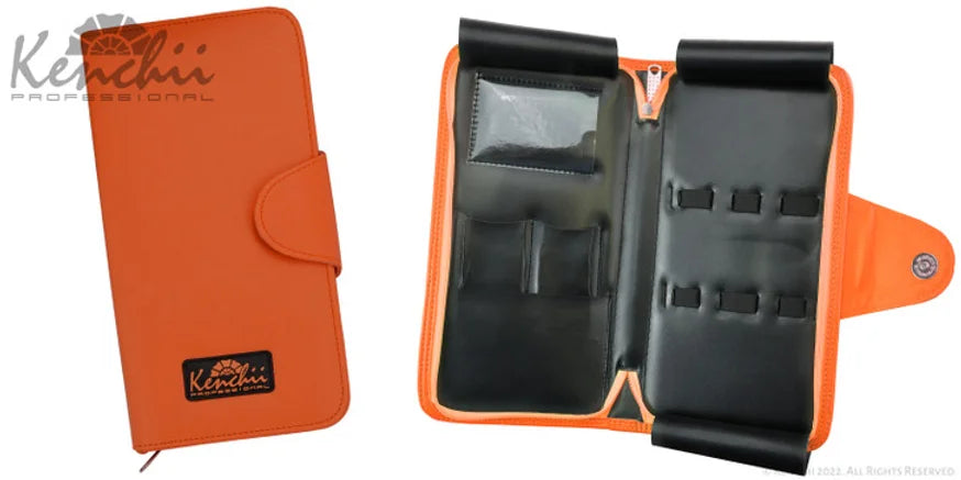 Kenchii Faux Leather 5 Scissor Case - The Groomers Shop