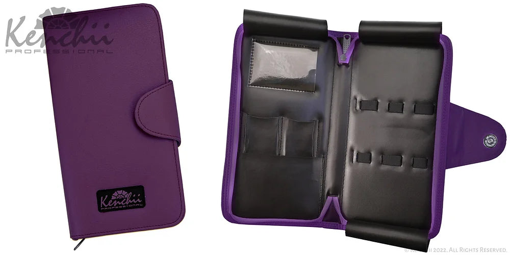 Kenchii Faux Leather 5 Scissor Case - The Groomers Shop