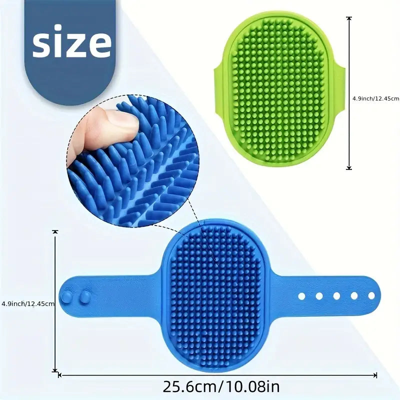 Rubber Curry Brush - The Groomers Shop
