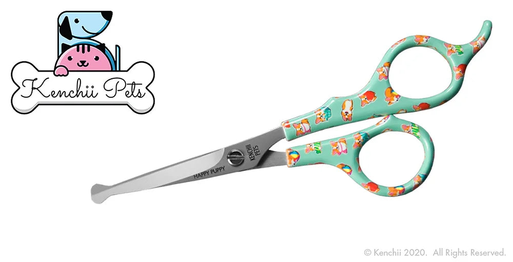 KenchiiPets™ | Happy Puppy™ 5.5" Ball Tip Shears - The Groomers Shop
