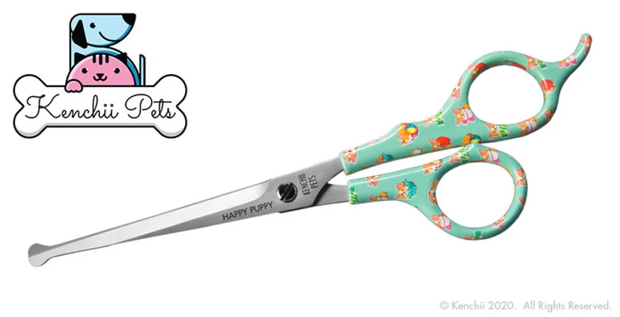 KenchiiPets™ | Happy Puppy™ 6.5" Ball Tip Shears - The Groomers Shop