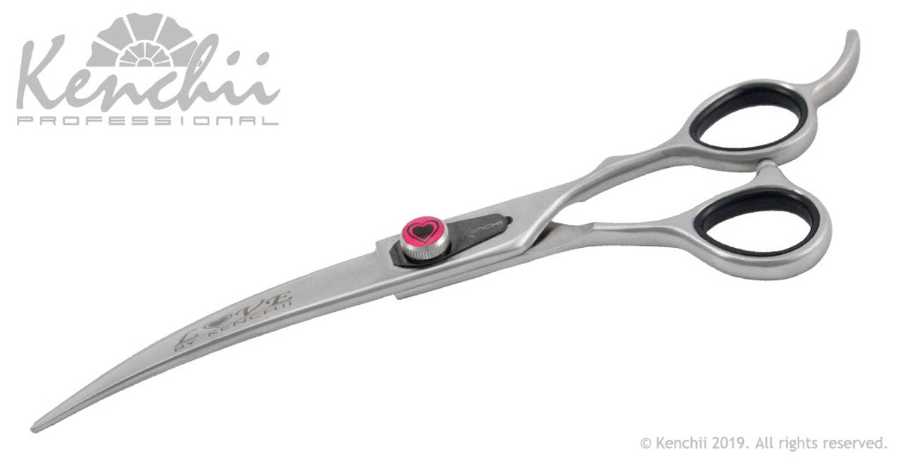 Kenchii Love™ | 7.0" Curved Scissors - The Groomers Shop