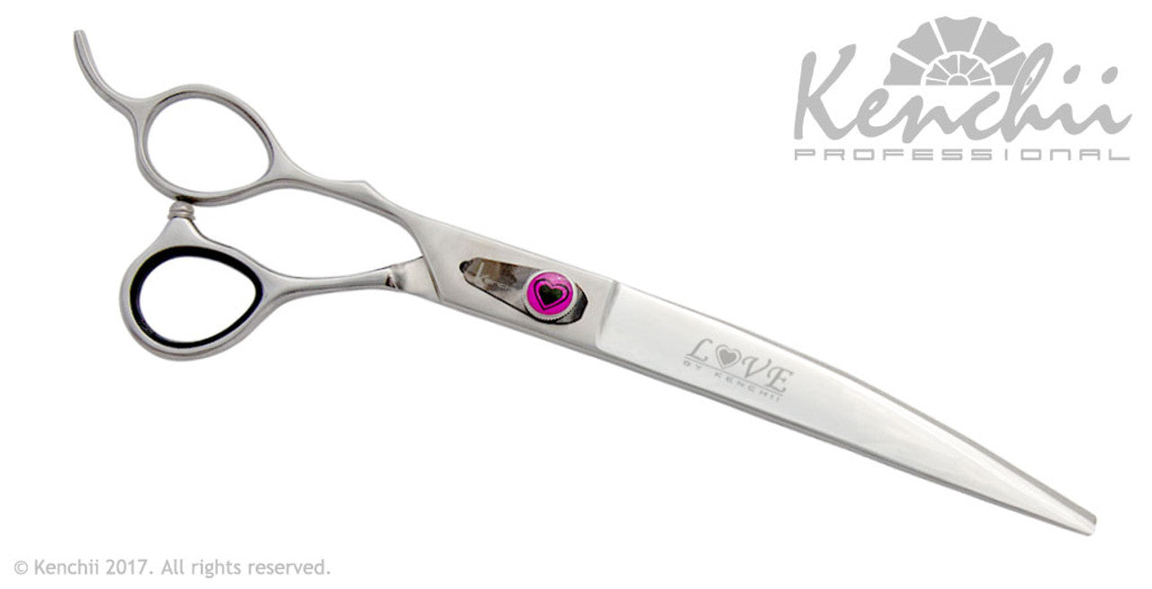 Kenchii Love™ | 8.0" Curved Scissors | Lefty - The Groomers Shop