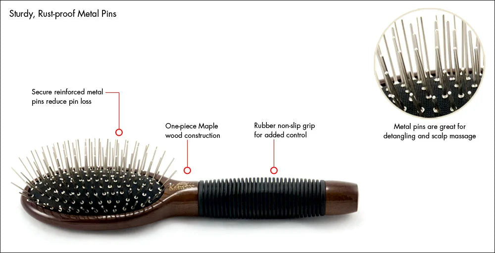 Kenchii Metal Pin Brush - The Groomers Shop