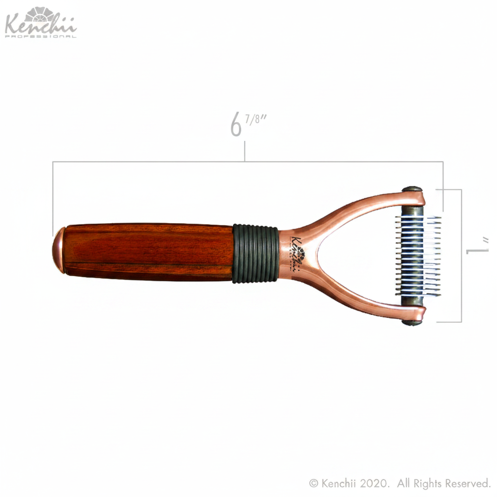 Kenchii™ Luxury 16-Teeth Pet Rake - The Groomers Shop