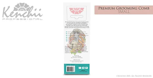 Kenchii™ Premium Satin Rose Gold Grooming Comb - Small - 5.8" - The Groomers Shop