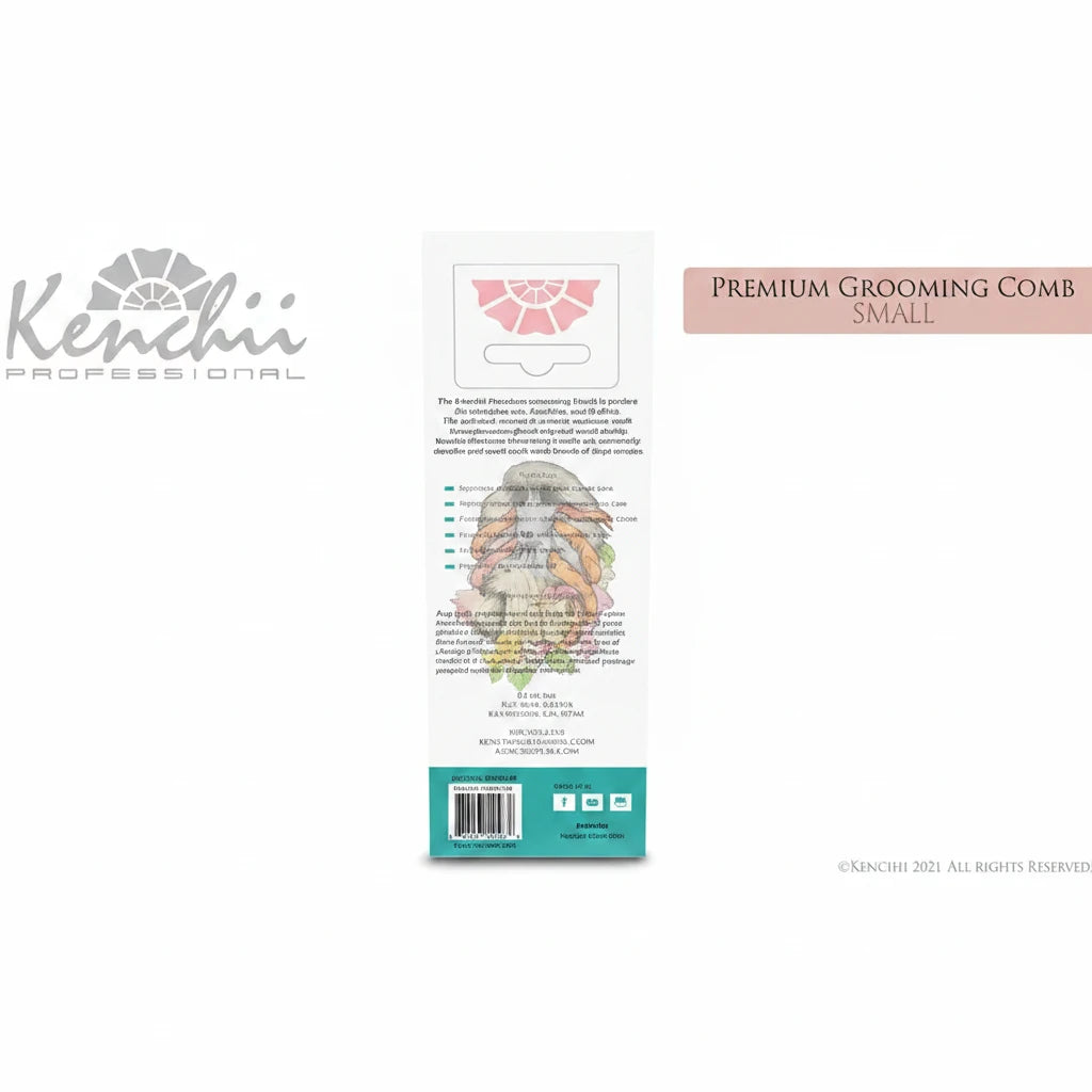 Kenchii™ Premium Satin Rose Gold Grooming Comb - Small - 5.8" - The Groomers Shop
