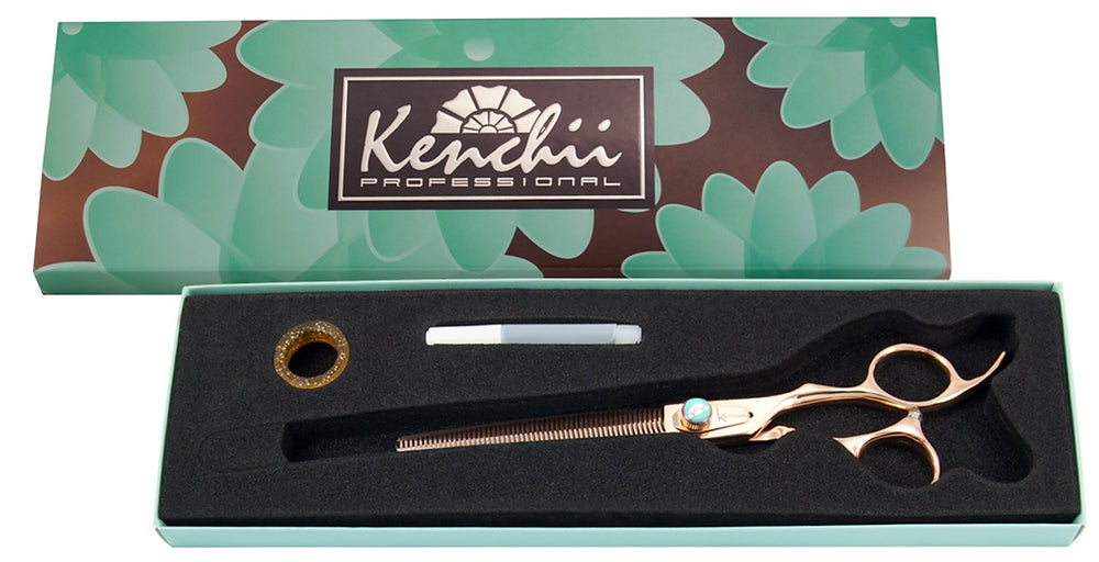 Kenchii Rosé™ | 25-tooth Blender - 8.0" | Lefty - The Groomers Shop