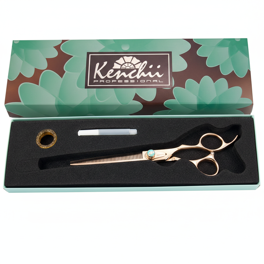 Kenchii Rosé™ | 54-tooth Thinner - 7.5" - The Groomers Shop