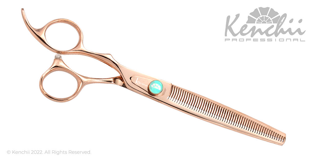 Kenchii Rosé™ | 54-tooth Thinner - 7.5" | Lefty - The Groomers Shop