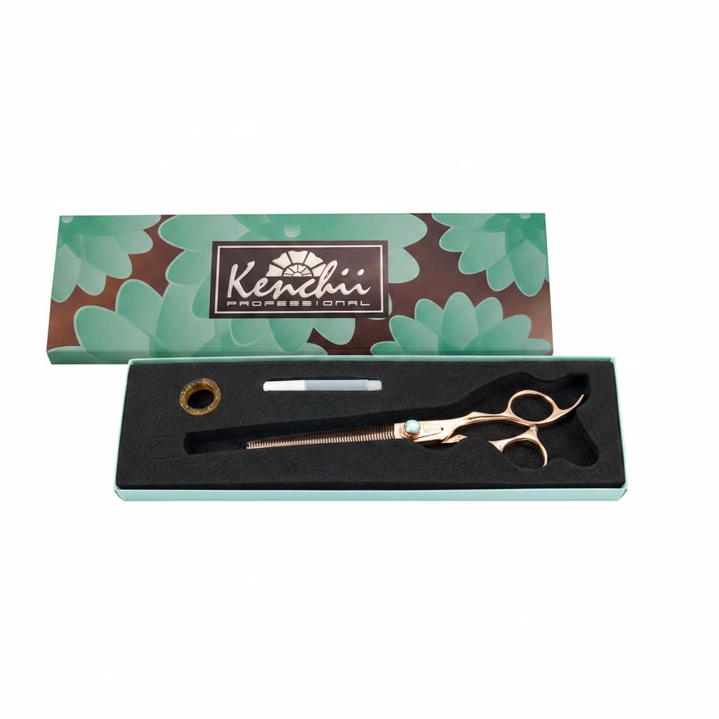 Kenchii Rosé™ | 54-tooth Thinner - 7.5" | Lefty - The Groomers Shop