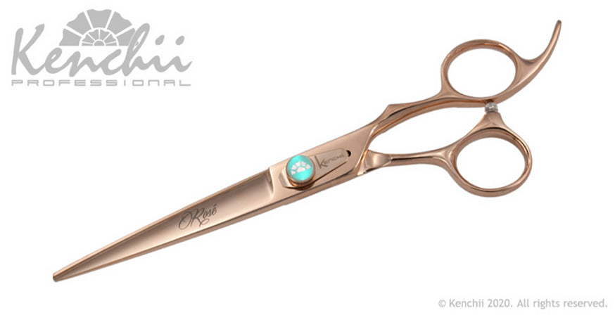 Kenchii Rosé™ | 7.0" Curved Shears - The Groomers Shop