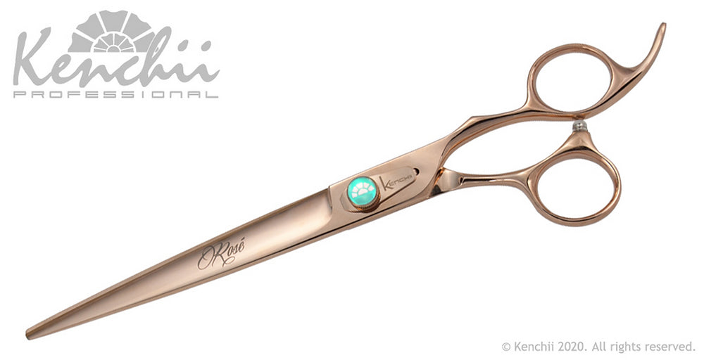 Kenchii Rosé™ | 8.0" Curved Shears - The Groomers Shop