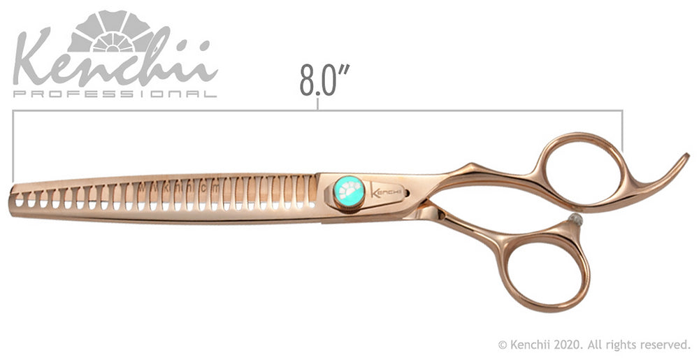 Kenchii Rosé™ | 25-tooth Blender - 8.0" - The Groomers Shop
