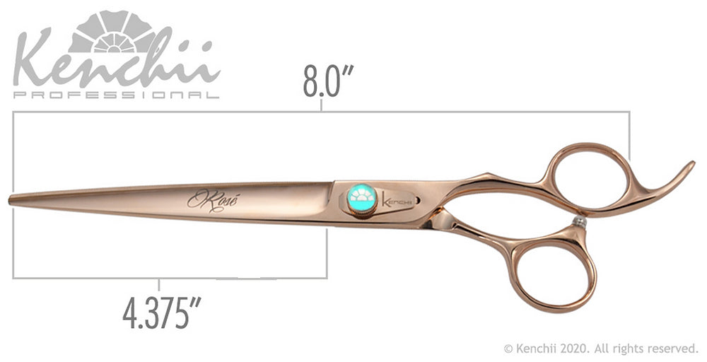 Kenchii Rosé™ | 8.0" Shears - The Groomers Shop