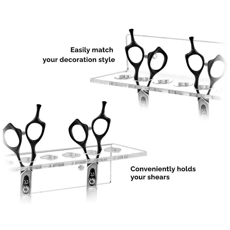 6 Hole Scissor Holder - Wall Hung - The Groomers Shop