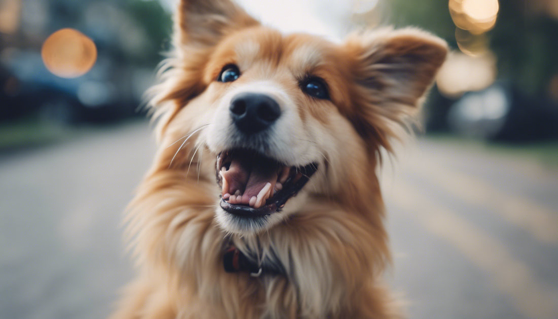 happy golden dog