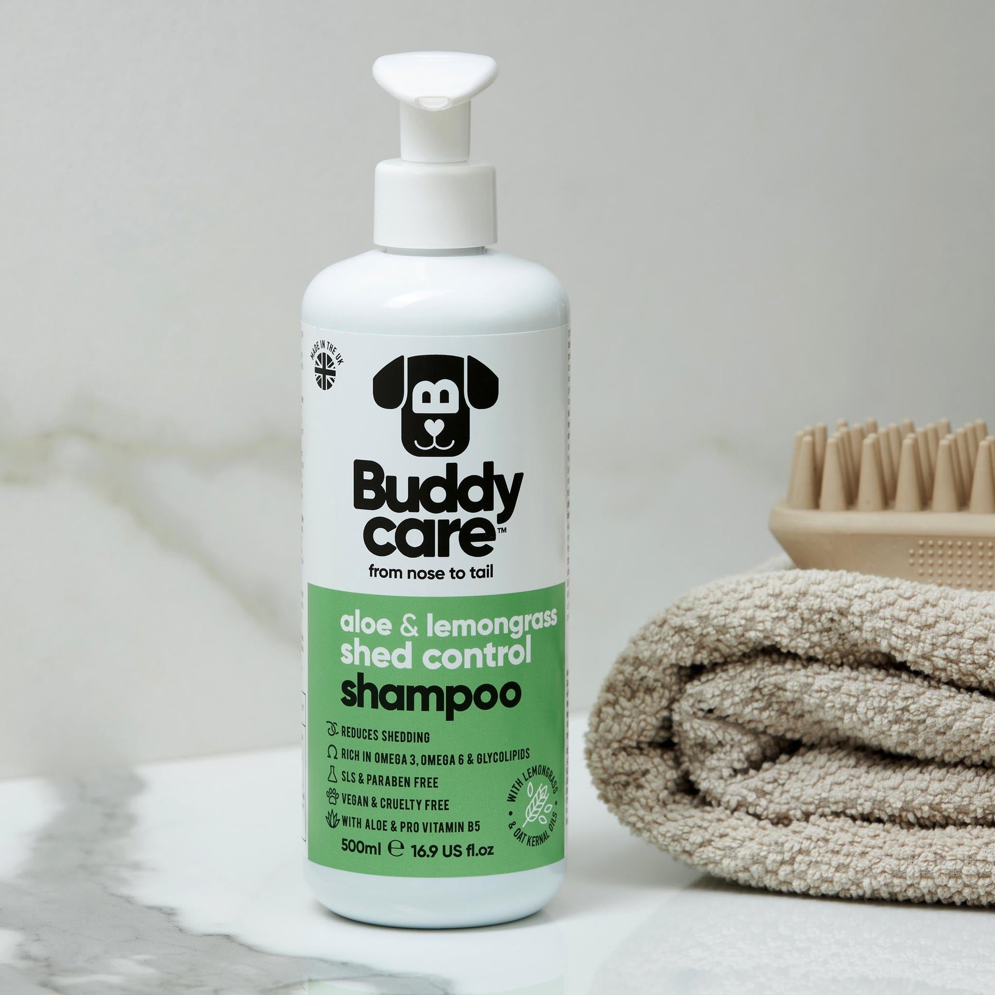 Shed Control Aloe & Lemongrass Dog Shampoo professional dog grooming image 2