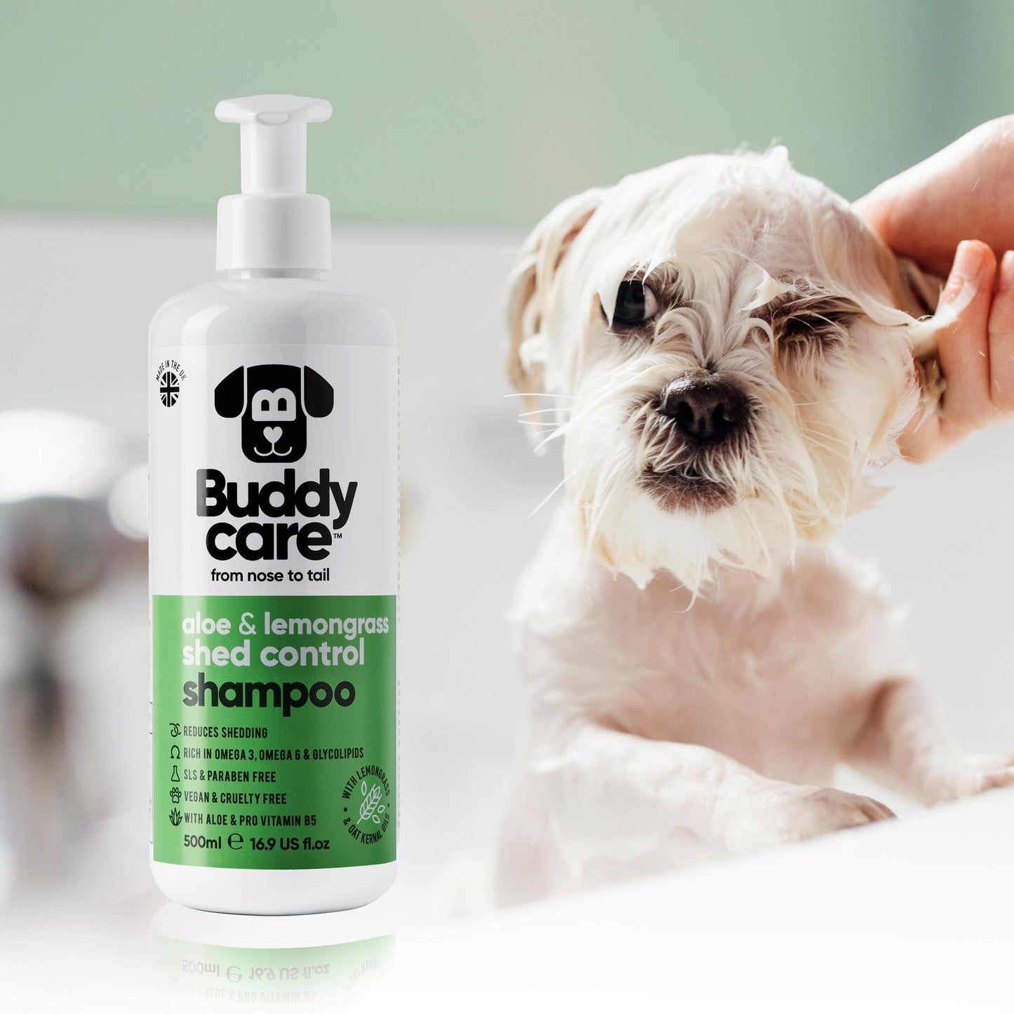 Shed Control Aloe & Lemongrass Dog Shampoo professional dog grooming image 5