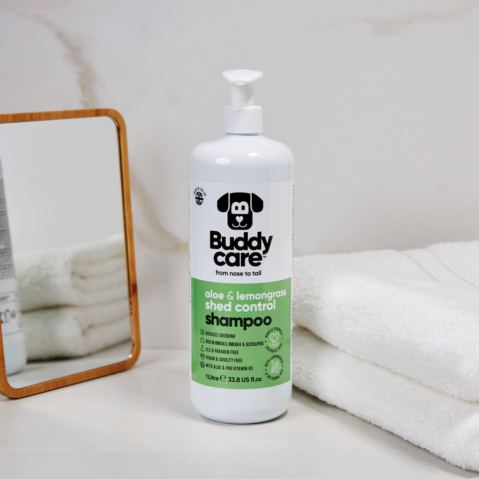 Shed Control Aloe & Lemongrass Dog Shampoo professional dog grooming image 6