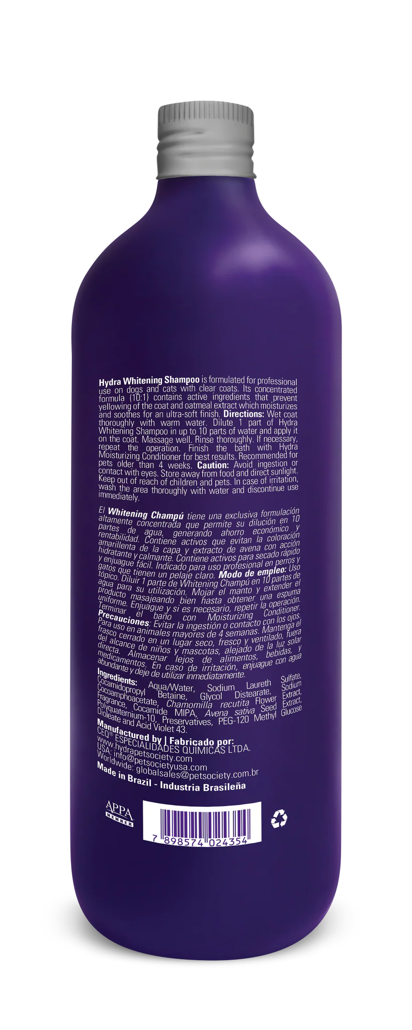 Hydra - Whitening Shampoo 1L (Concentrate 10:1)