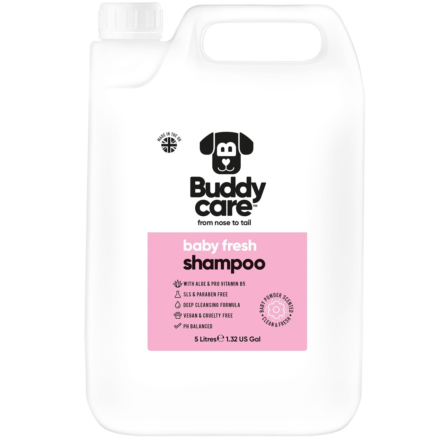 Baby Fresh Dog Shampoo 5L professional dog grooming size