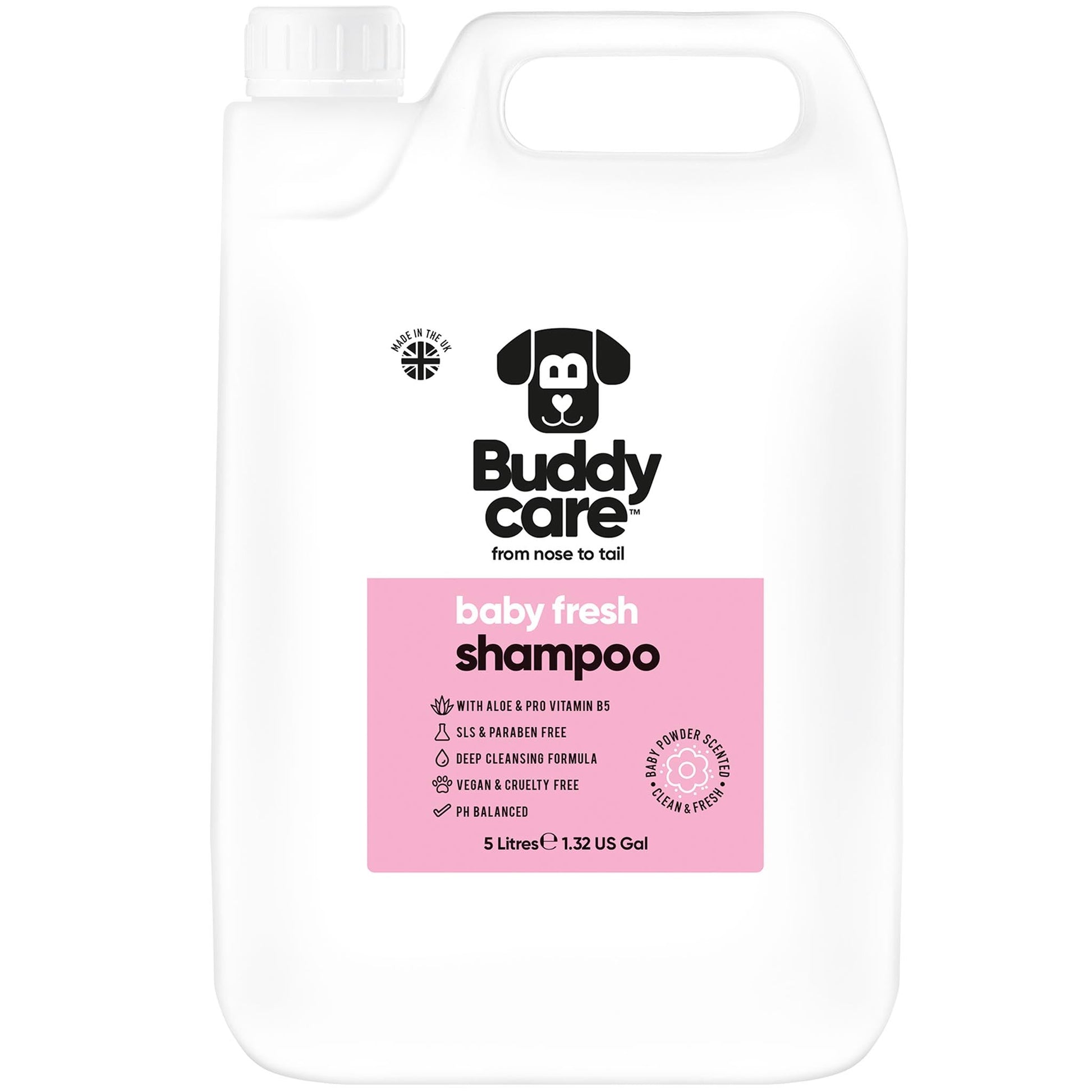 Baby Fresh Dog Shampoo 5L professional dog grooming size