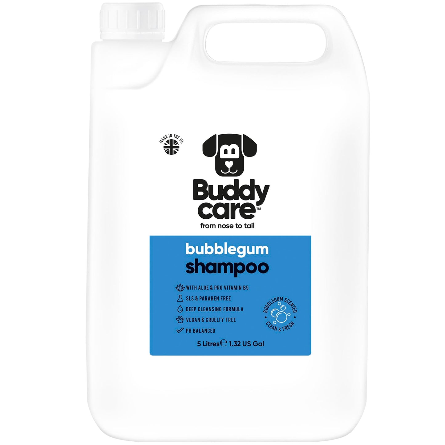 Bubblegum Dog Shampoo 5L professional dog grooming size