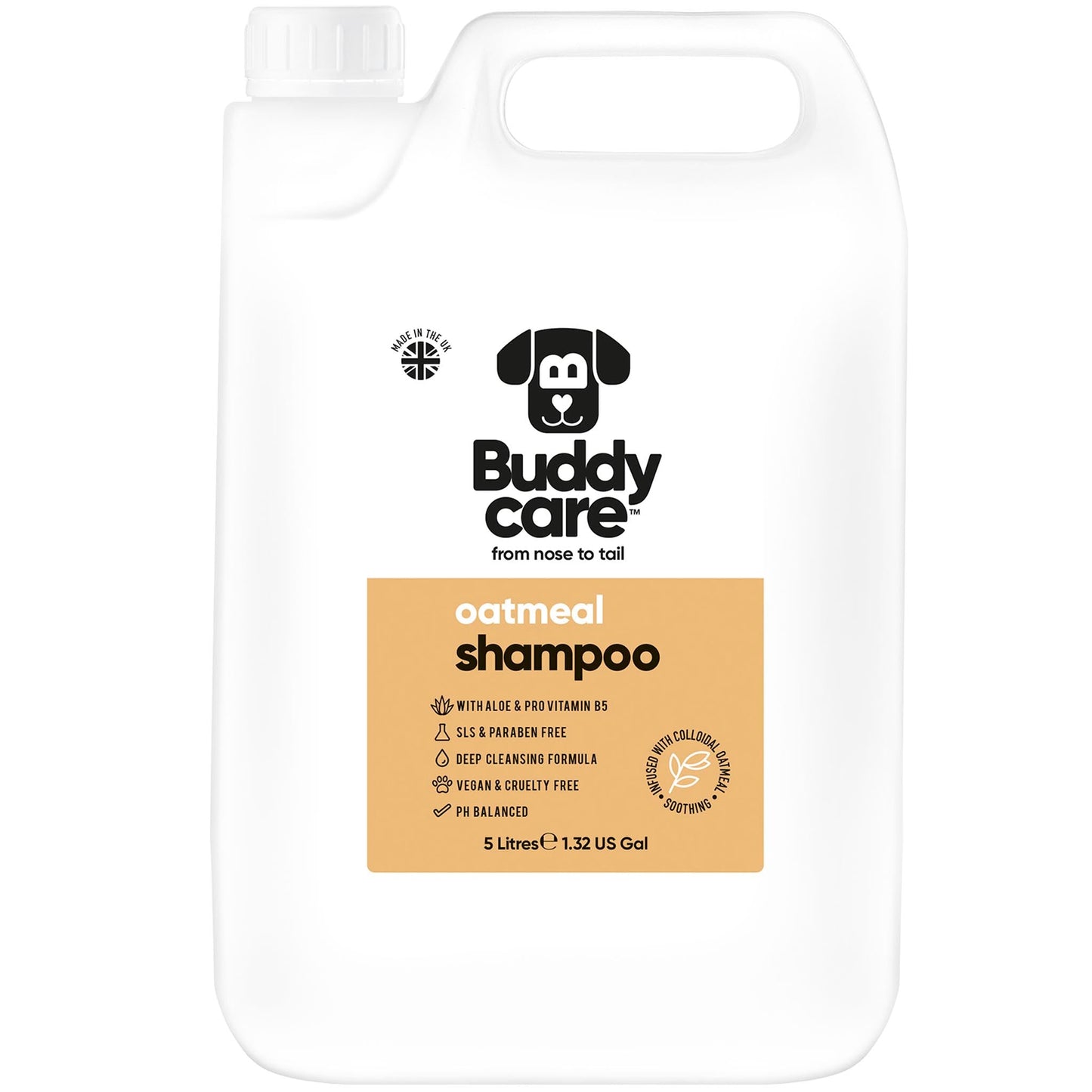 Oatmeal Dog Shampoo 5L professional dog grooming size