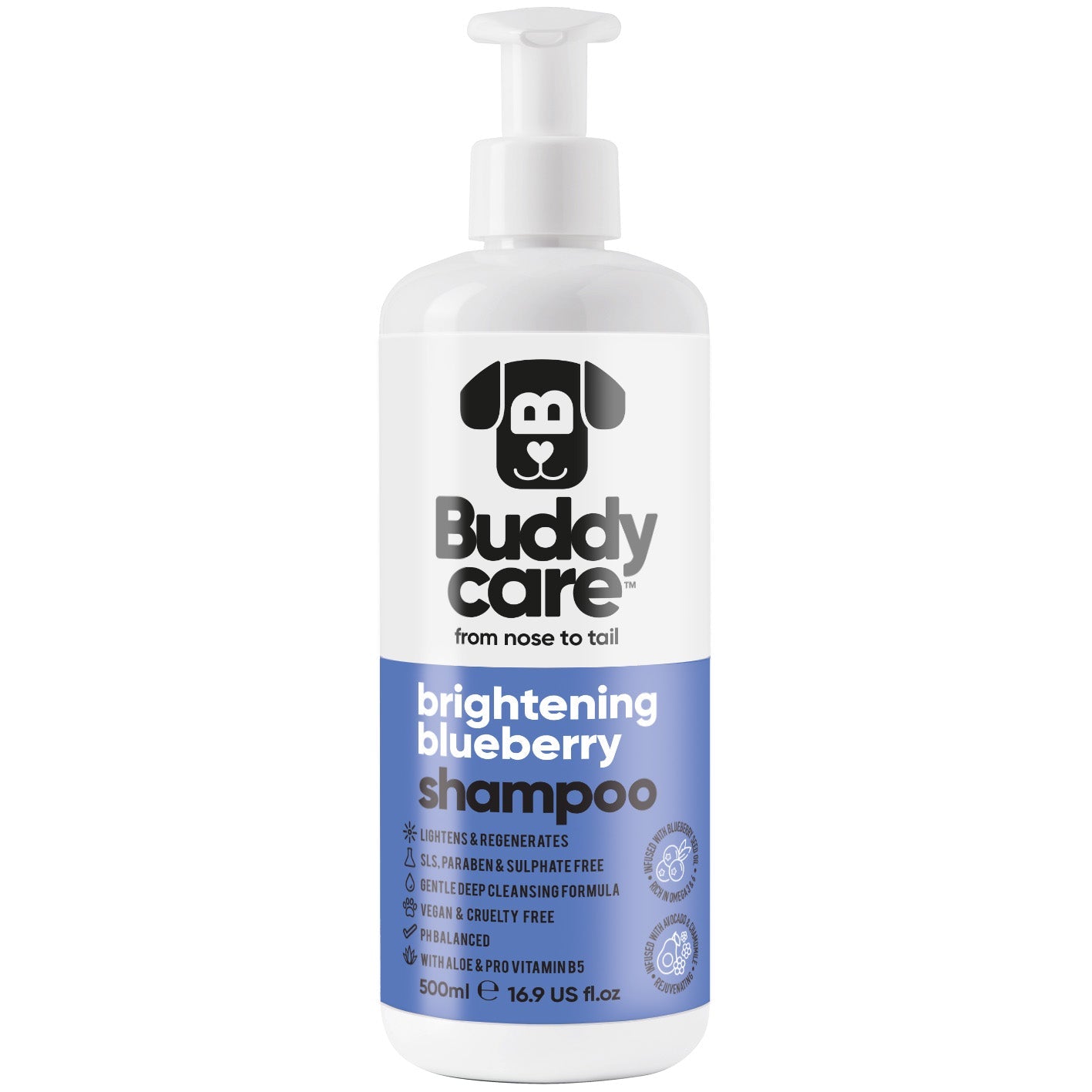 Blueberry Dog Shampoo by Buddycare