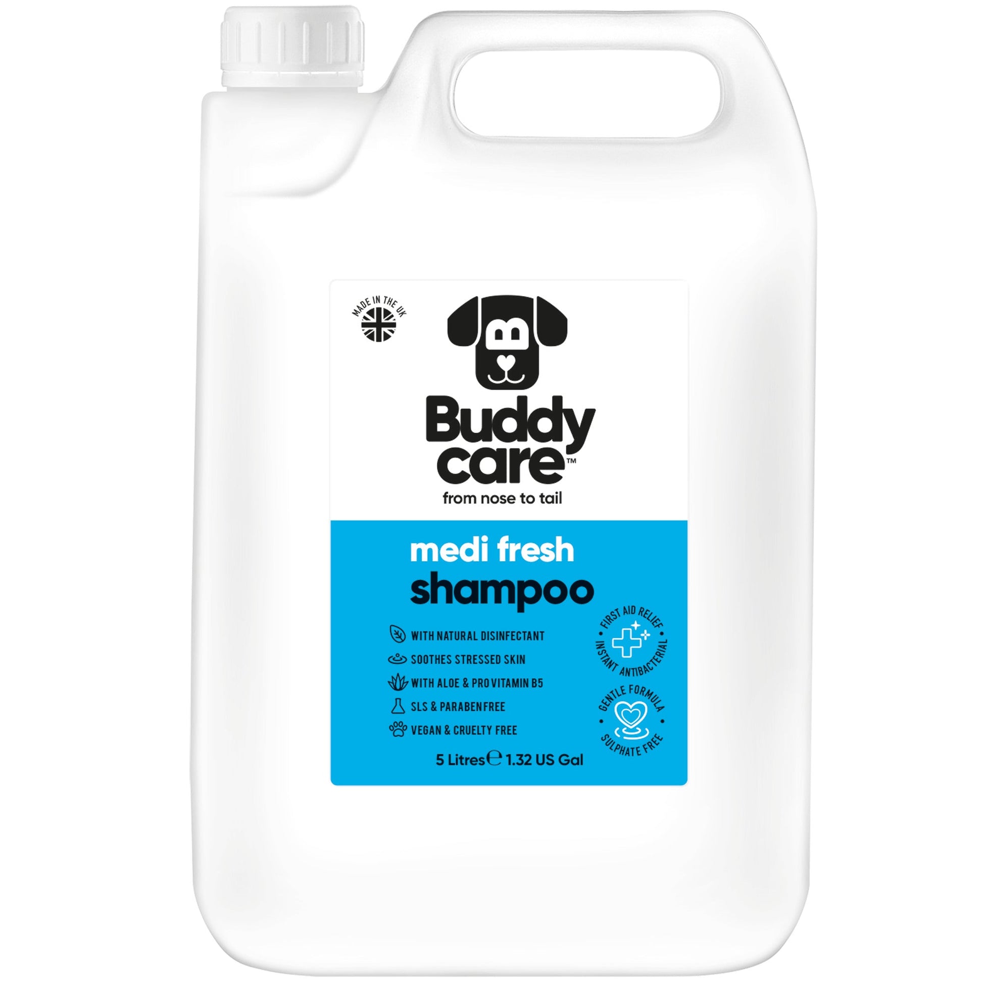 Medi Fresh Dog Shampoo 5L professional dog grooming size