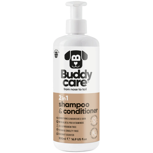 2 in 1 Coconut Dog Shampoo & Conditioner by Buddycare