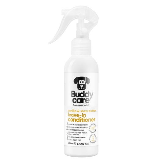 Vanilla & Shea Butter Dog Leave-In Conditioner by Buddycare