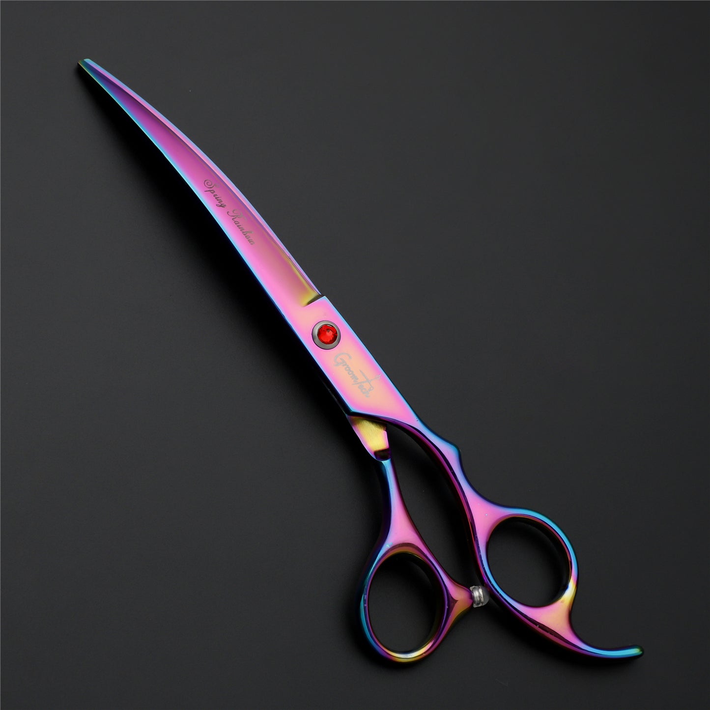 Groomtech - Spring Rainbow - Scissors Kit - Set of 4 with Comb