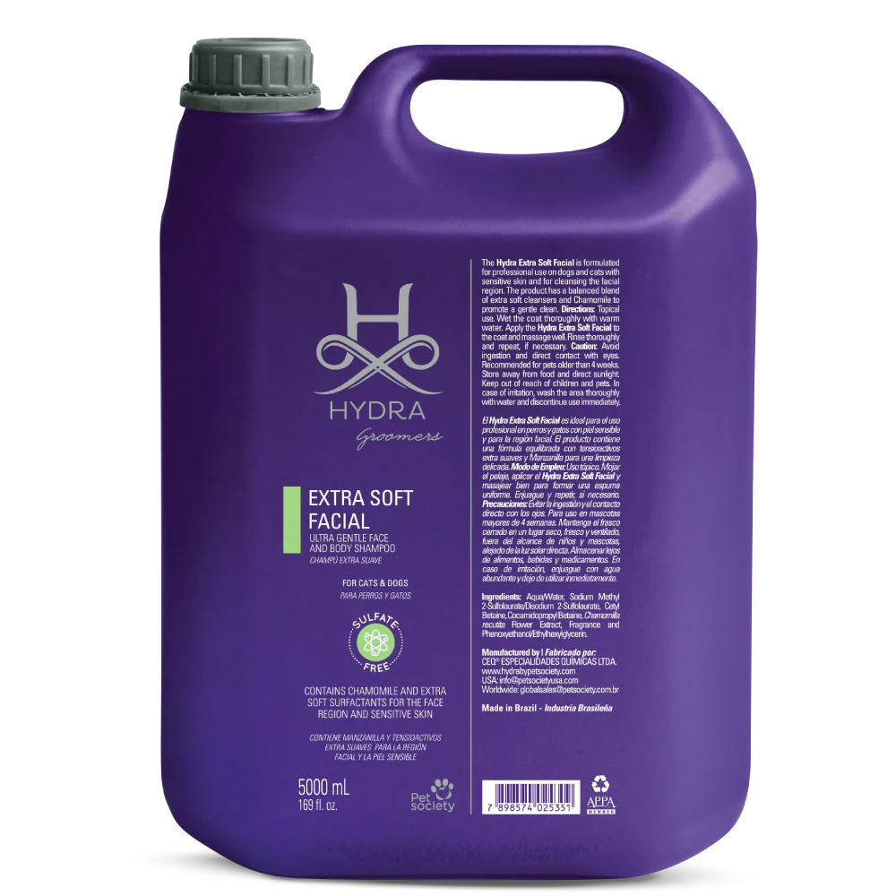 Hydra Professional Extra Soft Facial Ultra Gentle Shampoo - 5L