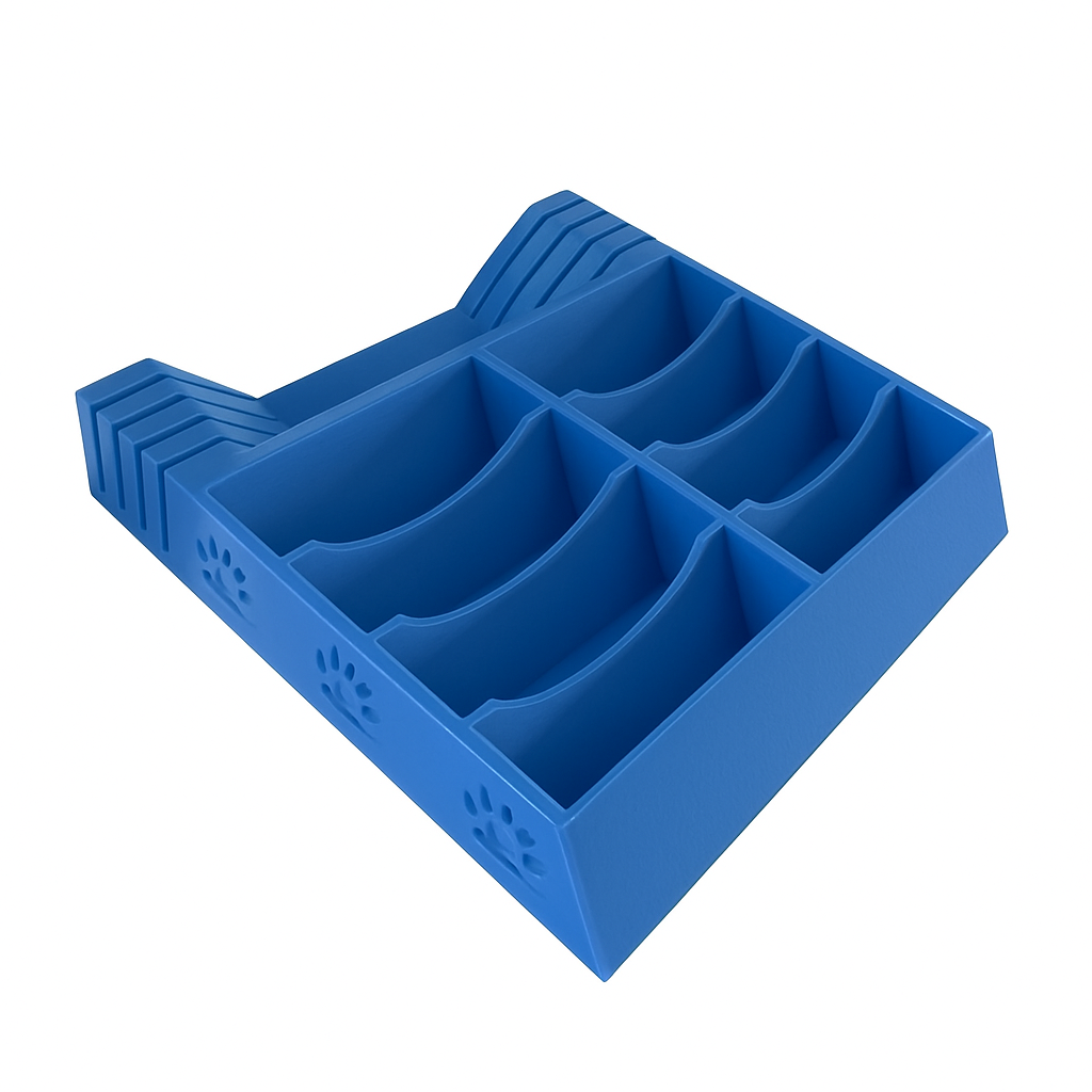 8 Slot Blade Caddy with Comb Holder