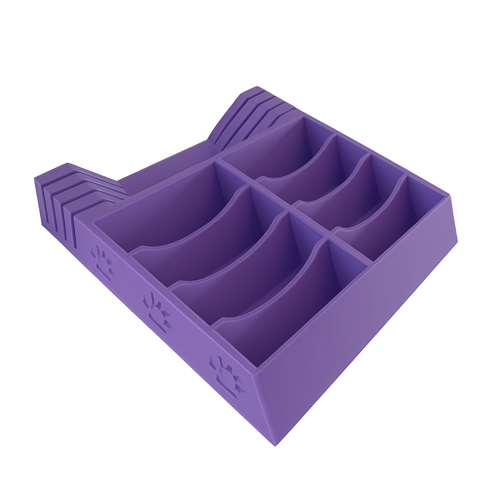 8 Slot Blade Caddy with Comb Holder