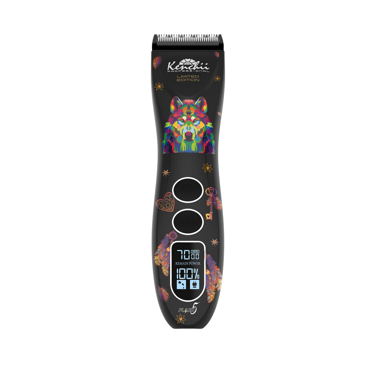 Kenchii Flash5  5-in-1 Digital Cordless Clipper | Wolf