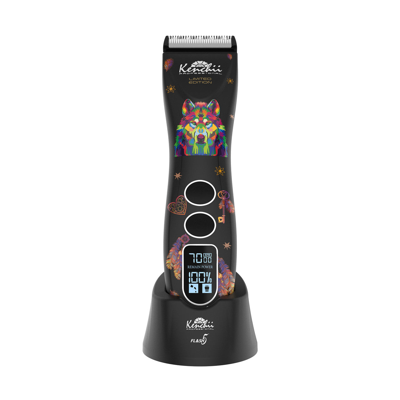 Kenchii Flash5  5-in-1 Digital Cordless Clipper | Wolf