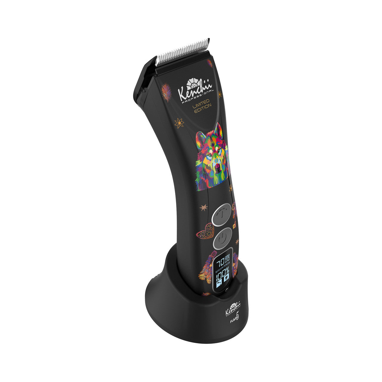 Kenchii Flash5  5-in-1 Digital Cordless Clipper | Wolf