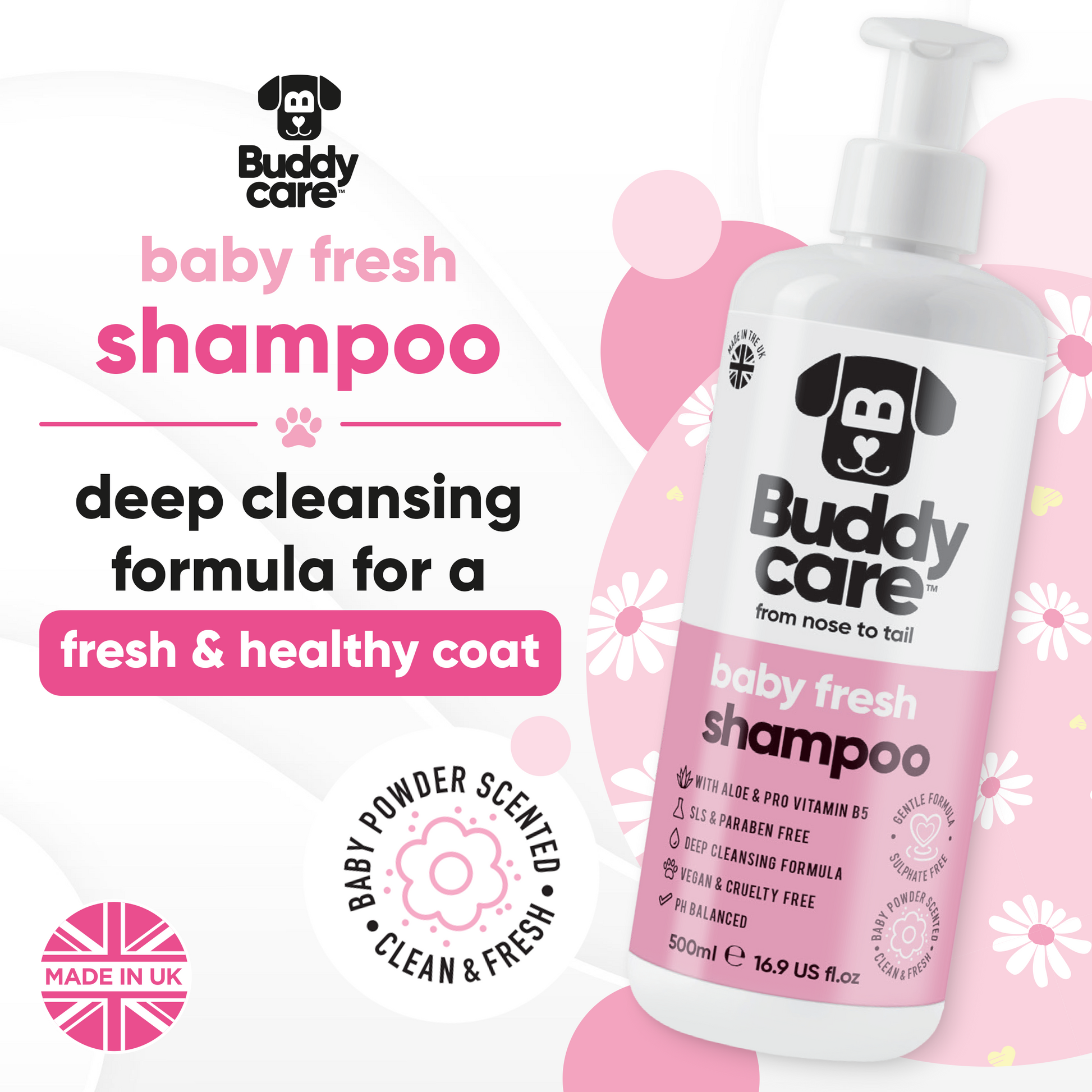 Baby Fresh Dog Shampoo key product benefits