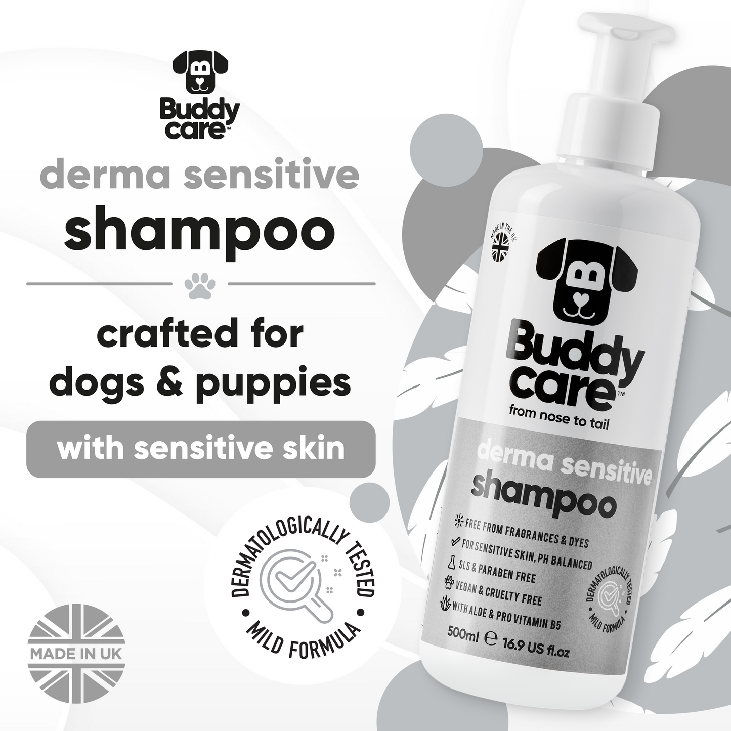 Derma Sensitive Dog Shampoo key product benefits
